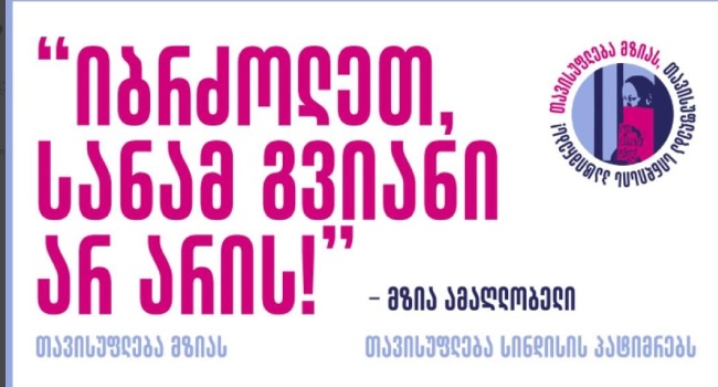 პროკურატურასთან მზია ამაღლობელის გათავისუფლების მოთხოვნით აქცია გაიმართება