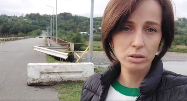 ექადია-ოზურგეთის დამაკავშირებელი ხიდი ჩავარდა