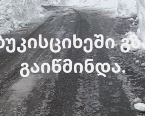 ბუკისციხეში გზა გაწმენდილია