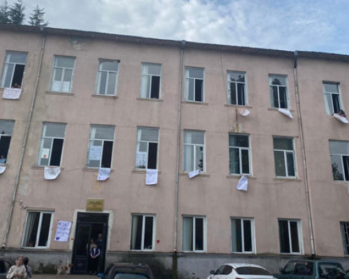 რა სახით აპროტესტებენ ოზურგეთში განათლების სამინისტროს გადაწყვეტილებას