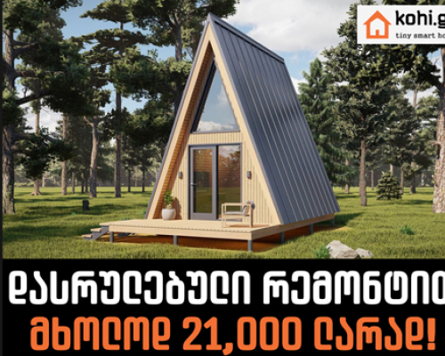 ხის სახლი გინდა? აირჩიე kohi.ge!