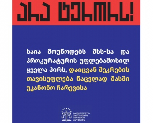 საია: შსს-ს და პროკურატურის უფლებამოსილმა პირებმა დაიცვან შეკრების თავისუფლება