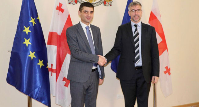 გიორგი ურუშაძემ შვედეთის ელჩთან შეხვედრა გამართა